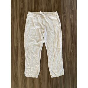 Ocean & Coast 100% Linen Pants Men’s XL Drawstring Elastic Waist Beach Resort